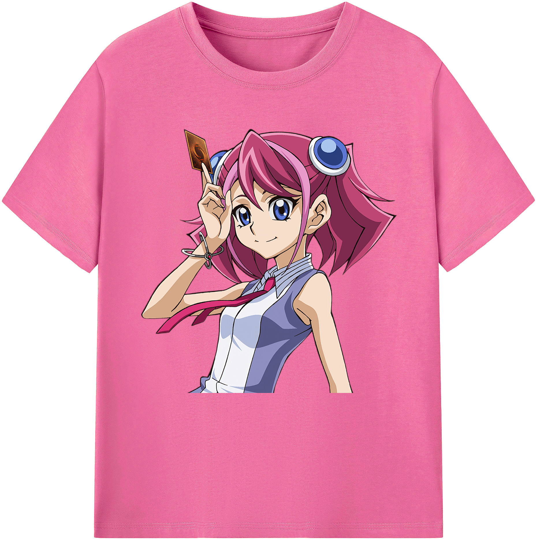 （画像用） 遊☆戯☆王 Yu-Gi-Oh! レディースカジュアルプリントTシャツ（綿100％）